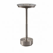 LED Table Lamp Night Light, USB Rechargeable, Touch Dimming, Eye-Protection, Bedroom – Silver