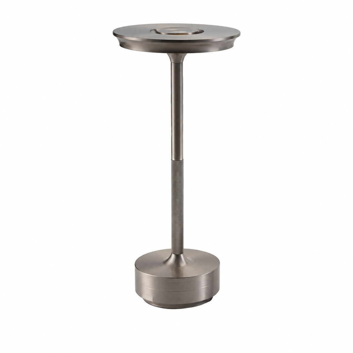 LED Table Lamp Night Light, USB Rechargeable, Touch Dimming, Eye-Protection, Bedroom – Silver
