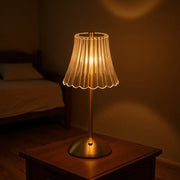 Iron Art LED Night Light, Rechargeable Table Lamp, Touch Switch, Bedroom Decor, Gift