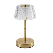 Iron Art Acrylic Flower Table Lamp, 3-Color Touch Night Light, Bedside Decor, Hotel