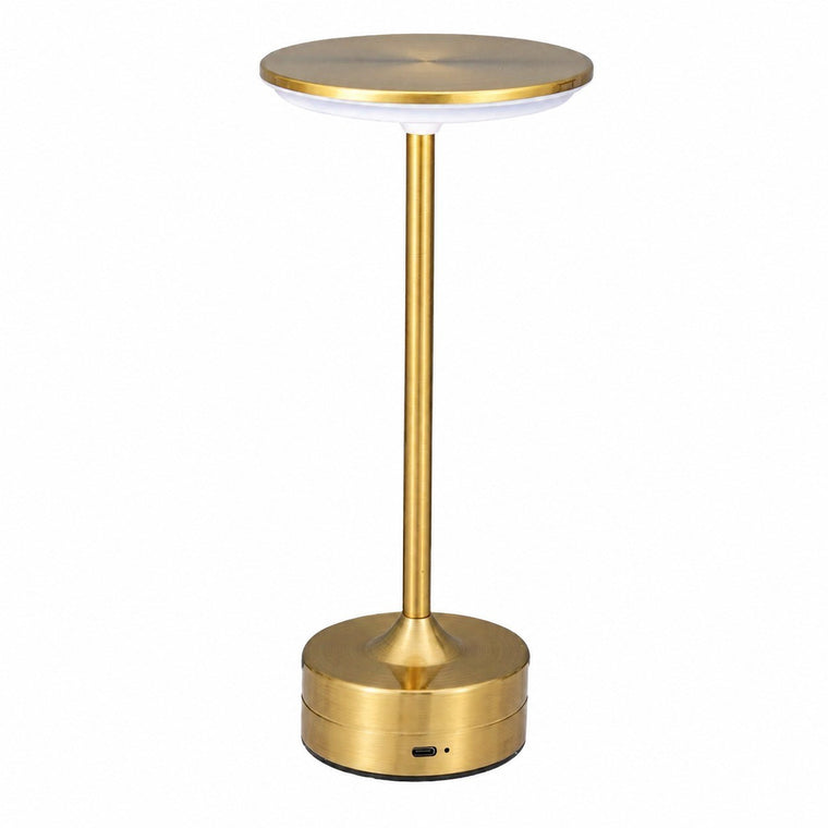 Iron Art LED Night Light, Touch Sensor, Rechargeable, Ambient Table Lamp, Gift for Birthday – Gold