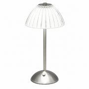 Mushroom Night Light LED Bedside Lamp, Touch Control, Acrylic, Ambient Decor for Bedroom – Silver