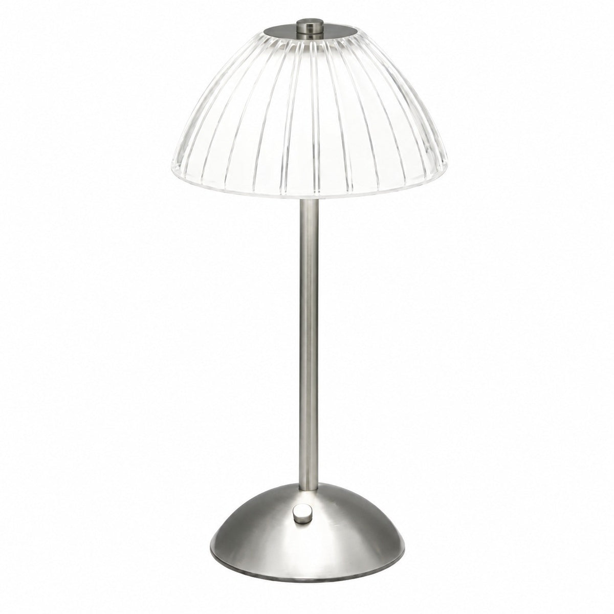 Mushroom Night Light LED Bedside Lamp, Touch Control, Acrylic, Ambient Decor for Bedroom – Silver