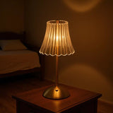Iron Art LED Night Light, Rechargeable Table Lamp, Touch Switch, Bedroom Decor, Gift