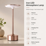 Iron Butterfly Table Lamp, /, Touch Dimming Night Light for Bedroom Bar