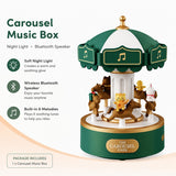 Carousel Music Box Night Light, Wireless Bluetooth Speaker, Girls Gift, Bedside Lamp Table
