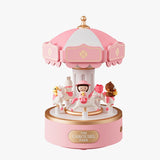 Carousel Music Box Night Light, Wireless Bluetooth Speaker, Girls Gift, Bedside Lamp Table