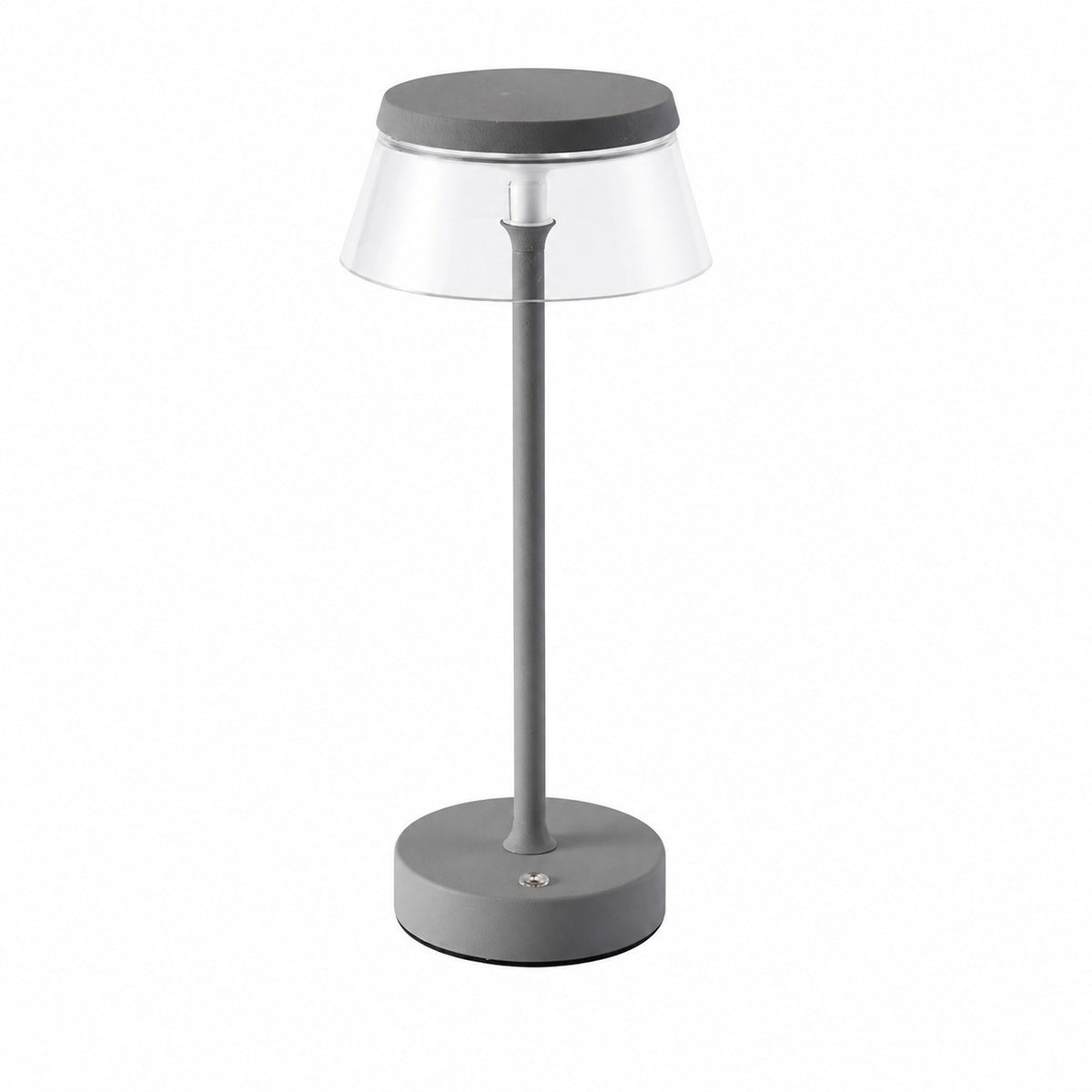 Rechargeable LED Night Light, Bar Table Lamp, Touch Switch, Battery Powered, Living Room – grey
