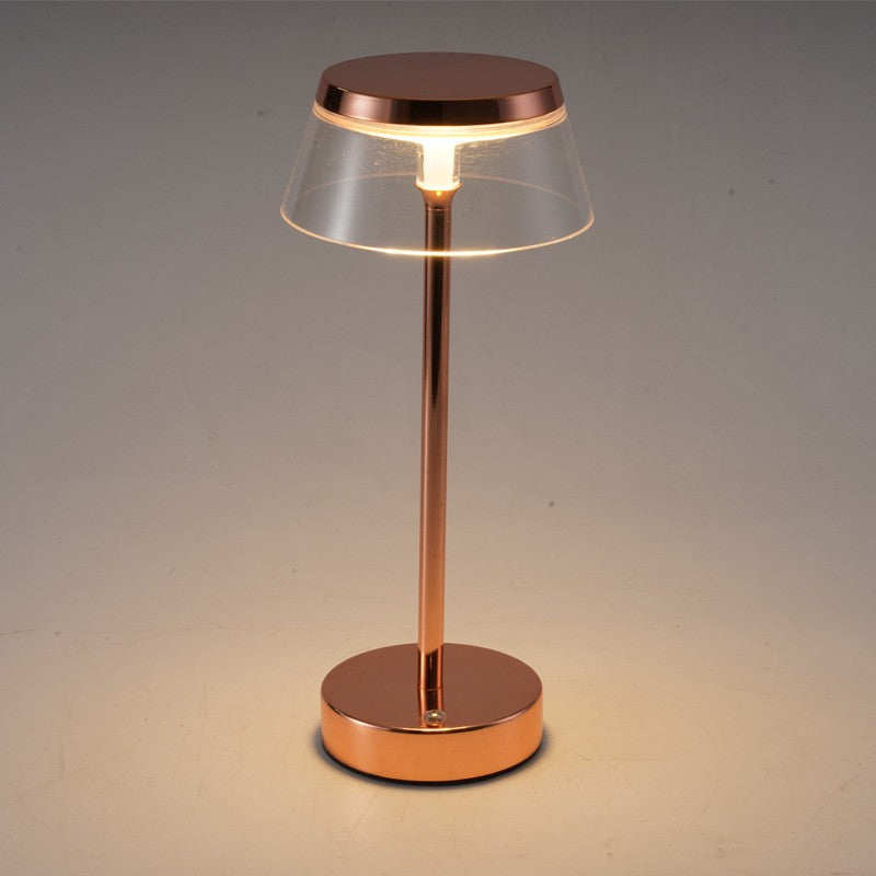 Rechargeable LED Night Light, Bar Table Lamp, Touch Switch, Battery Powered, Living Room