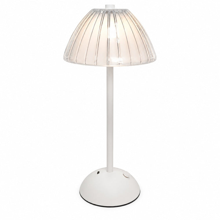 Mushroom Night Light LED Bedside Lamp, Touch Control, Acrylic, Ambient Decor for Bedroom – White