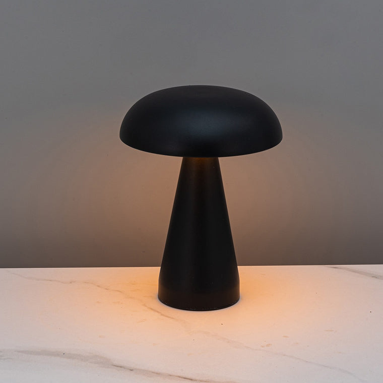 Mushroom Night Light, Touch USB Charging Bedside Lamp, Metal Decorative Table Lamp, Nordic