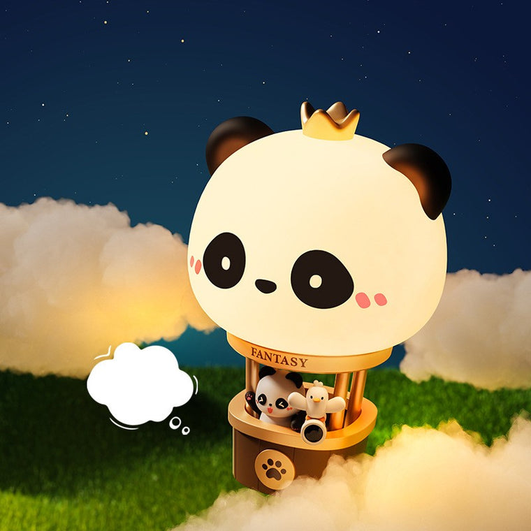 Silicone Panda Cartoon Night Light, Cute Desk Lamp, Touch USB, Birthday Gift Table Lamp