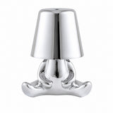 LED Thinker Golden Man Table Lamp, USB Charging, Bedside Desk Decor, Atmosphere Night Light – Section B silver
