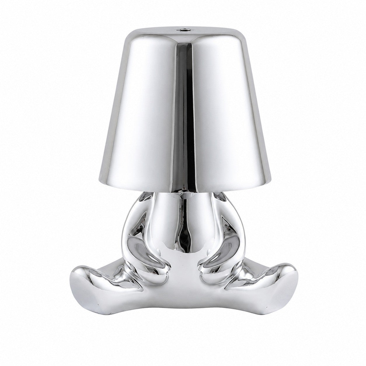LED Thinker Golden Man Table Lamp, USB Charging, Bedside Desk Decor, Atmosphere Night Light – Section B silver