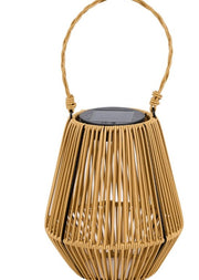Handmade Rattan Solar Night Light, Portable LED Camping Lamp, IP44 Waterproof Table Lamp – Solar rattan portable lamp-b