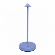 LED Table Lamp for Bedroom, Modern Simple Metal Desk Lamp, Wireless – Blue