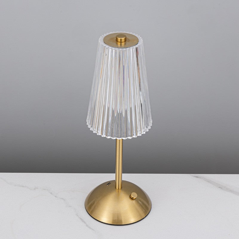 Small Night Light Bedside Lamp, Bedroom Atmosphere Light, Acrylic Touch, Battery Powered, 3