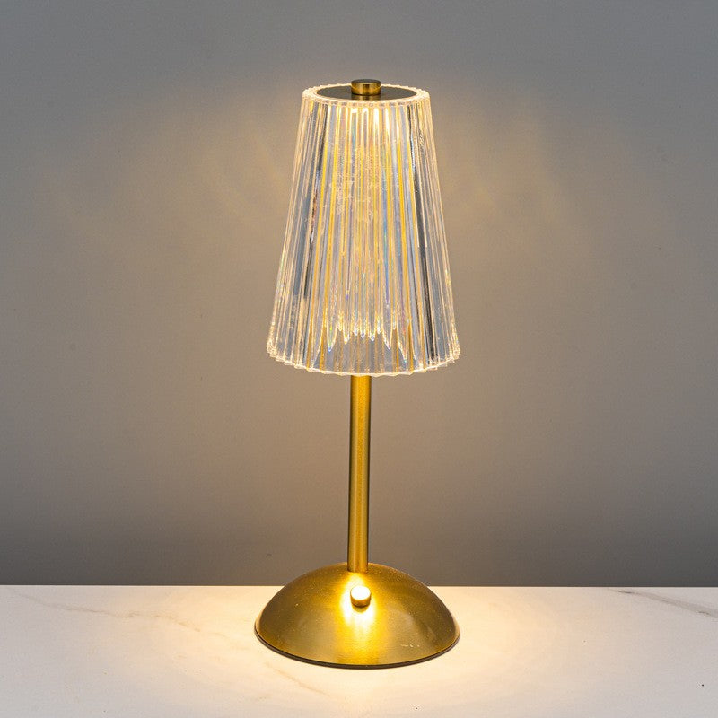Small Night Light Bedside Lamp, Bedroom Atmosphere Light, Acrylic Touch, Battery Powered, 3