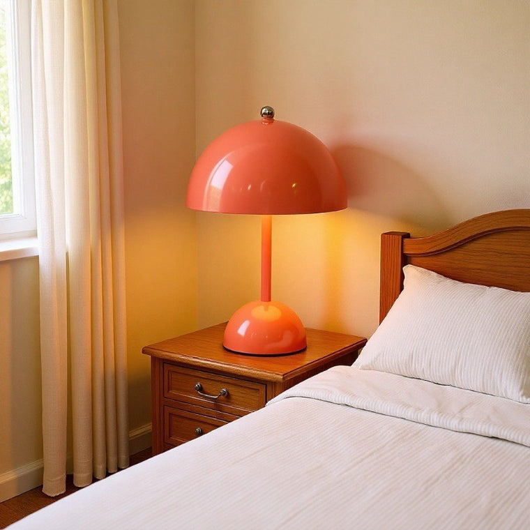 Flower Bud Night Light, Acrylic Bedside Lamp for Bedroom Study, Touch, Battery Powered