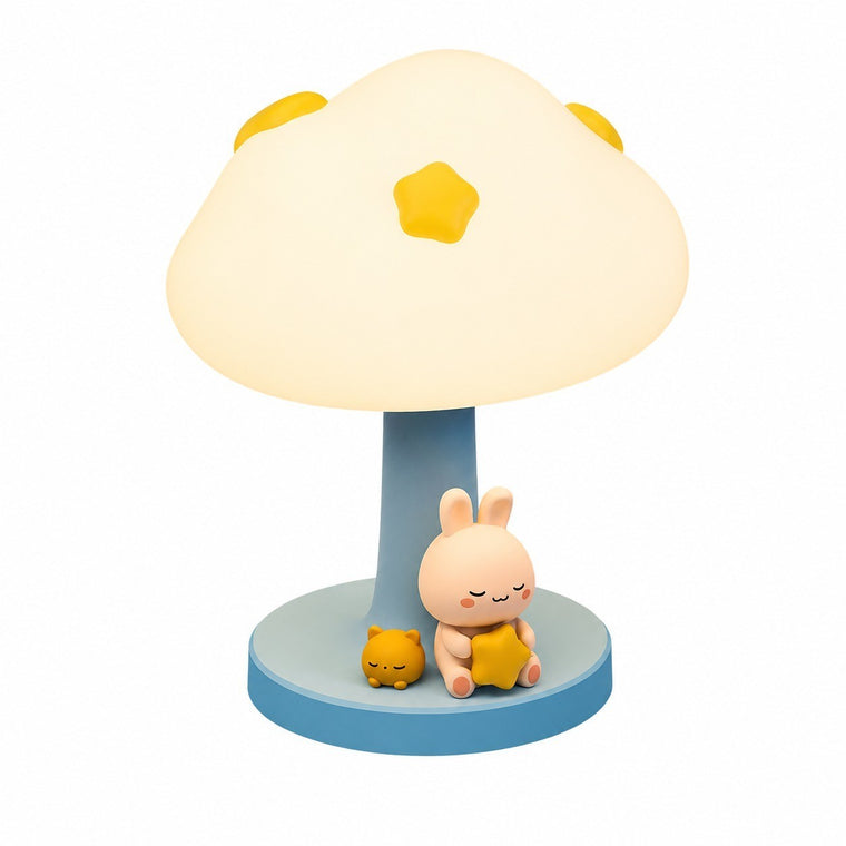 Cloud LED Night Light, USB Rechargeable Touch Lamp for Kids Bedroom, Silicone Desktop Table – Default Title