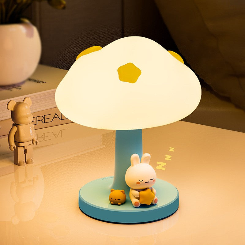 Cloud LED Night Light, USB Rechargeable Touch Lamp for Kids Bedroom, Silicone Desktop Table