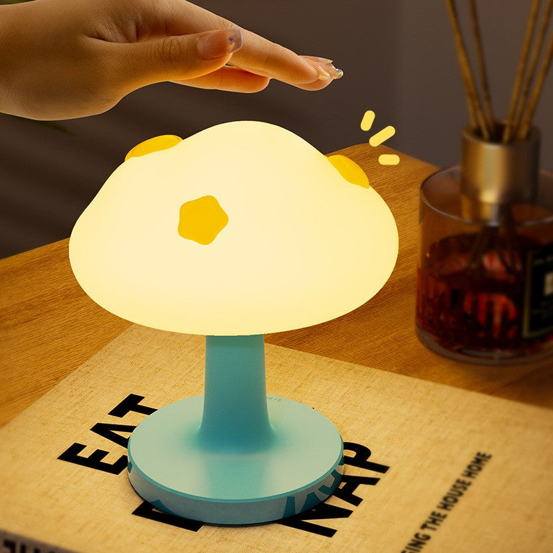 Cloud LED Night Light, USB Rechargeable Touch Lamp for Kids Bedroom, Silicone Desktop Table