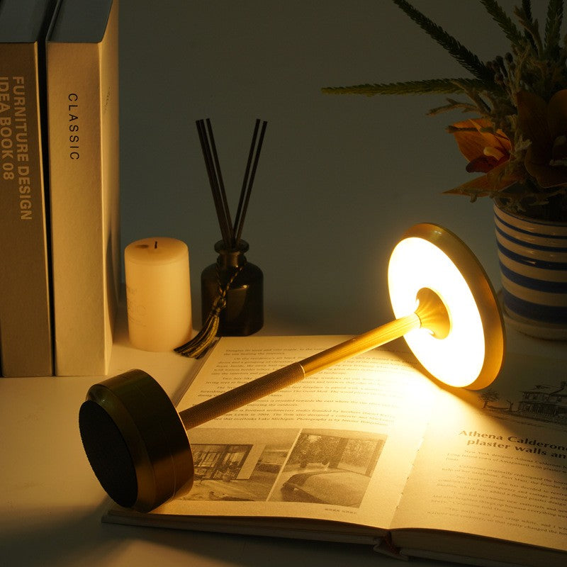 LED Table Lamp Night Light, USB Rechargeable, Touch Dimming, Eye-Protection, Bedroom