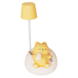 Rechargeable Silicone Cat Night Light, Soft Eye Protection, Tap Control, Gift for Girls – Pink