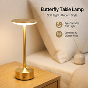 Iron Butterfly Table Lamp, /, Touch Dimming Night Light for Bedroom Bar