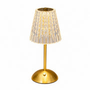 LED Crystal Night Light Table Lamp, Touch Control, Battery Powered, Warm, Bedroom Bar Decor – Warm light