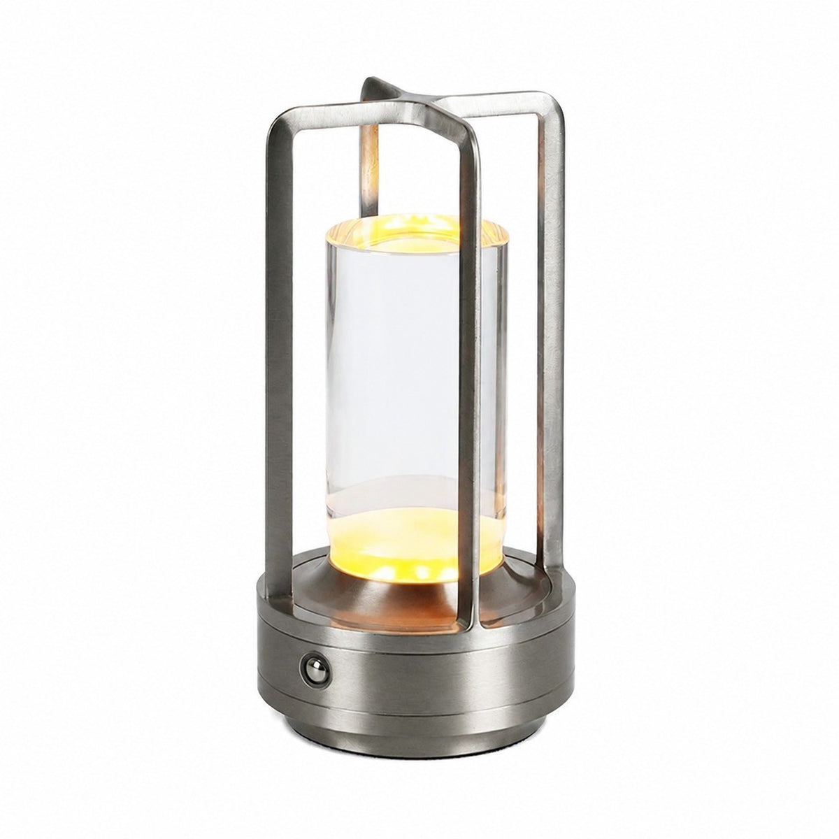 Rechargeable Touch LED Night Light, All-Aluminum, Acrylic, Camping Tent Decor, Bedroom – Silver