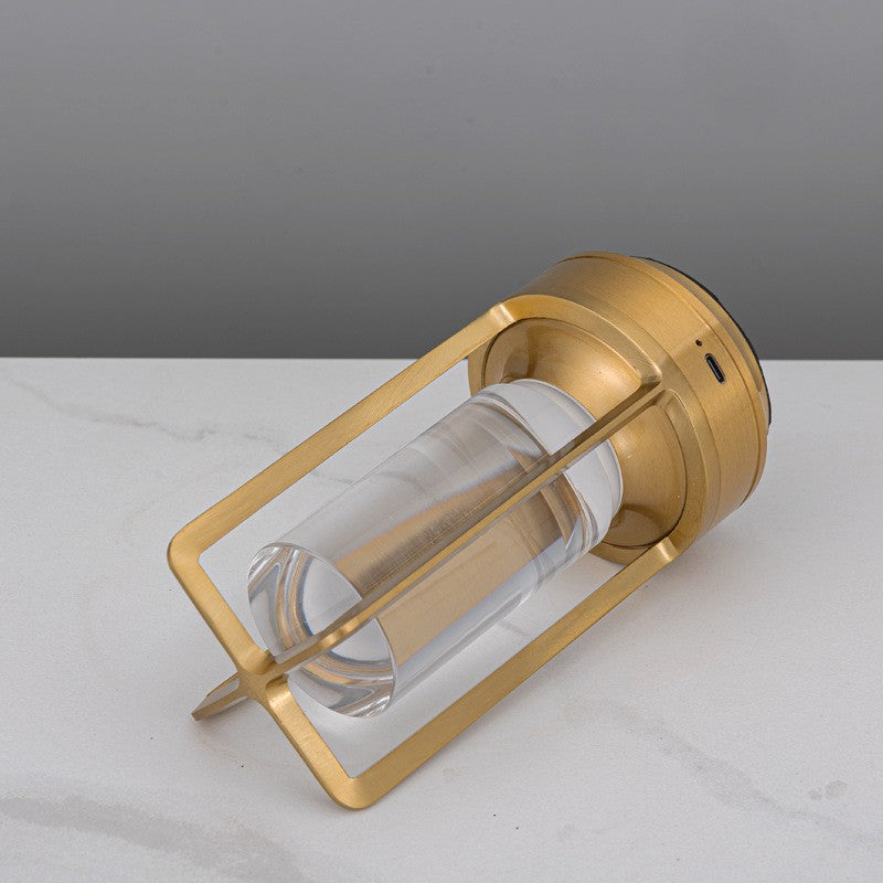 Rechargeable Touch LED Night Light, All-Aluminum, Acrylic, Camping Tent Decor, Bedroom