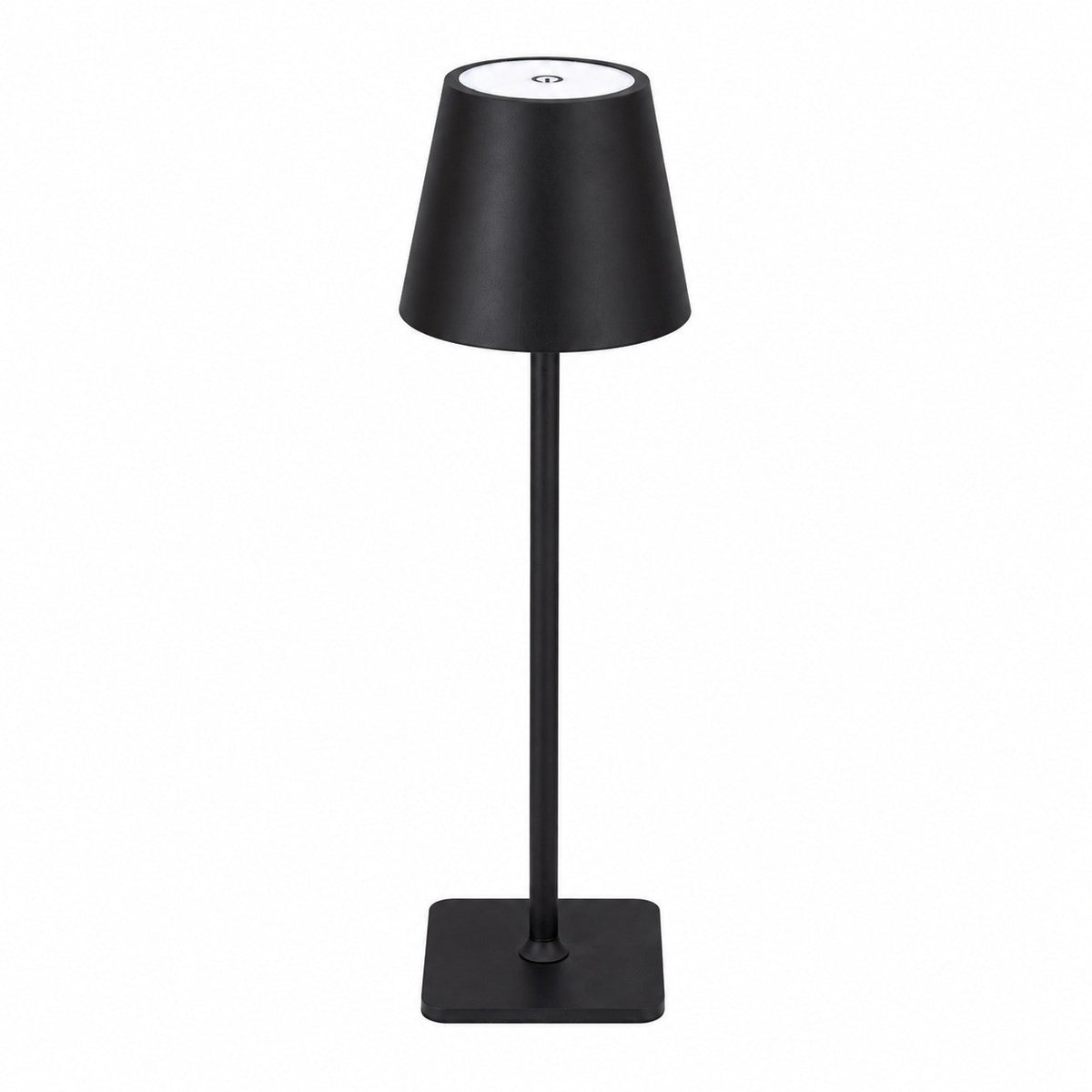 Rechargeable Touch Control Tall Table Lamp, Wireless Ambient Night Light for Bedroom – Black