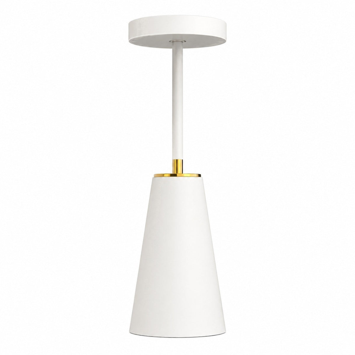 Metal LED Night Light, USB Rechargeable, Wireless Charging, Modern Simple Table Lamp for – White