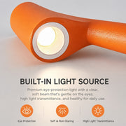 Modern Minimalist USB Rechargeable Table Lamp, Metal Base, Bedside Night Light for Living
