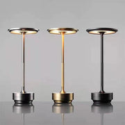 Aluminum UFO Table Lamp, Retro Creative, USB Rechargeable Touch LED, Eye Protection Night