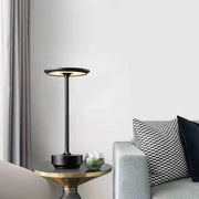 Aluminum UFO Table Lamp, Retro Creative, USB Rechargeable Touch LED, Eye Protection Night