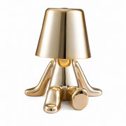 LED Thinker Golden Man Table Lamp, USB Charging, Bedside Desk Decor, Atmosphere Night Light – D gold