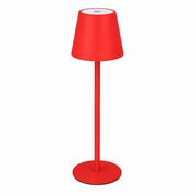 Rechargeable Touch Control Tall Table Lamp, Wireless Ambient Night Light for Bedroom – Red