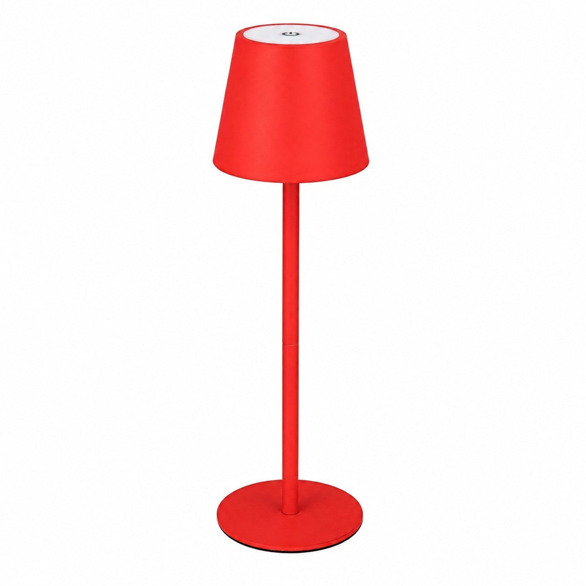 Rechargeable Touch Control Tall Table Lamp, Wireless Ambient Night Light for Bedroom – Red