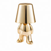 LED Thinker Golden Man Table Lamp, USB Charging, Bedside Desk Decor, Atmosphere Night Light – A gold