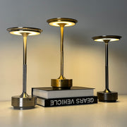 USB Rechargeable Touch Table Lamp, Aluminum I-Shaped, Eye Protection LED Night Light