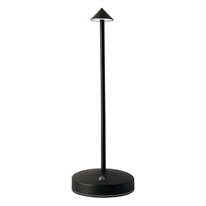 LED Table Lamp for Bedroom, Modern Simple Metal Desk Lamp, Wireless