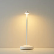 LED Table Lamp for Bedroom, Modern Simple Metal Desk Lamp, Wireless