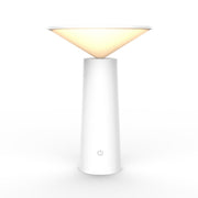 LED Table Lamp, Scandinavian Minimalist, USB Charging, Night Light for Bedside Restaurant – White