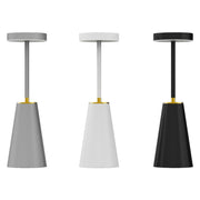 Metal LED Night Light, USB Rechargeable, Wireless Charging, Modern Simple Table Lamp for