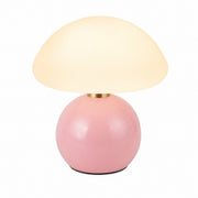 French Cream Style LED Table Lamp, Bedside Night Light, Scandinavian Romantic Decor, Touch – Pink
