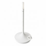 LED Touch Table Lamp, USB Rechargeable, Wireless, Metal Modern Night Light – White