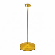 Wireless USB LED Desk Lamp, Dimmable Bedside Reading Light, Touch Control, Modern Metal – Gold