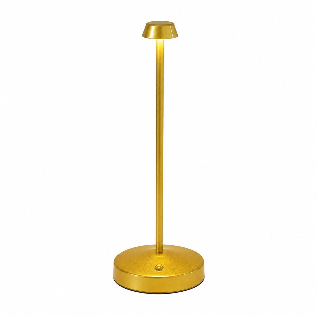 Wireless USB LED Desk Lamp, Dimmable Bedside Reading Light, Touch Control, Modern Metal – Gold
